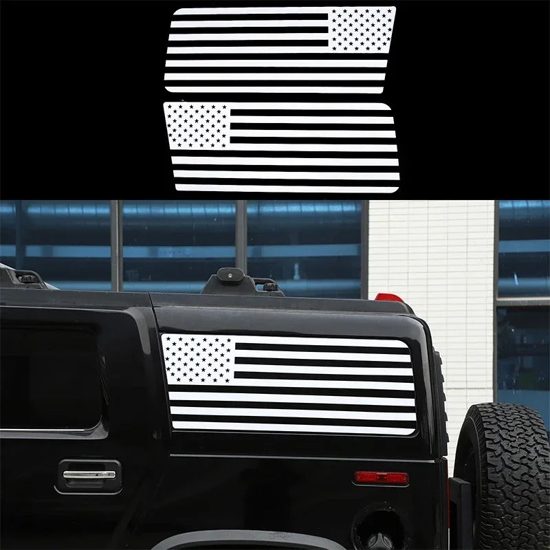 Naklejka zewnętrzna z PVC na tylne boczne okno Hummer H2 2003 do 2009