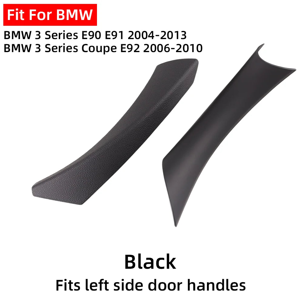 LHD RHD Easy Installation Black Beige Left Right Inner Door Handle Cover For BMW 3 Series E90 E91 E92 2004-2013 by InterCyprus Trading Ltd