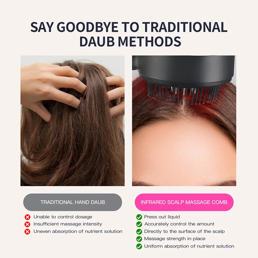 Electric Vibration Massage Comb &ndash; Hair Growth And Scalp Care