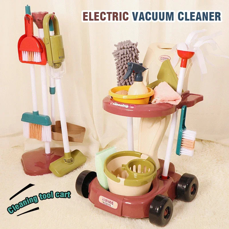 Simulation Cleaning And Hygiene Cart Tool Set &ndash; Educational Pretend Play Fun