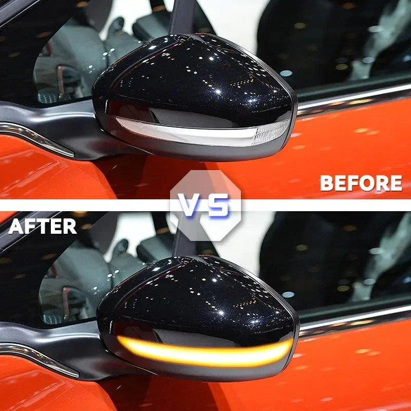 Dinaminis LED Tekantis Šoninis Veidrodėlio Signalas Peugeot 208 2008