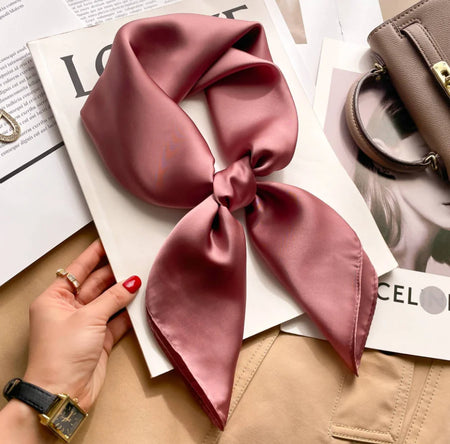 Stmanya Women 70cm Printed Silk Scarf &ndash; Elegant Versatile Headwear 20