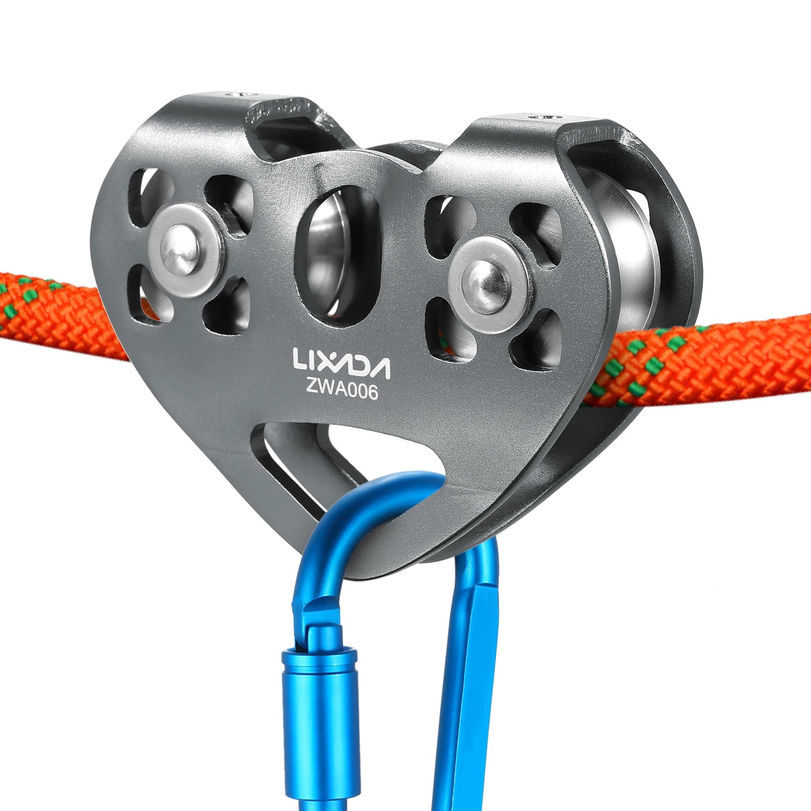 Lixada 30KN Climbing Pulley Aluminum Alloy - Fast Speed