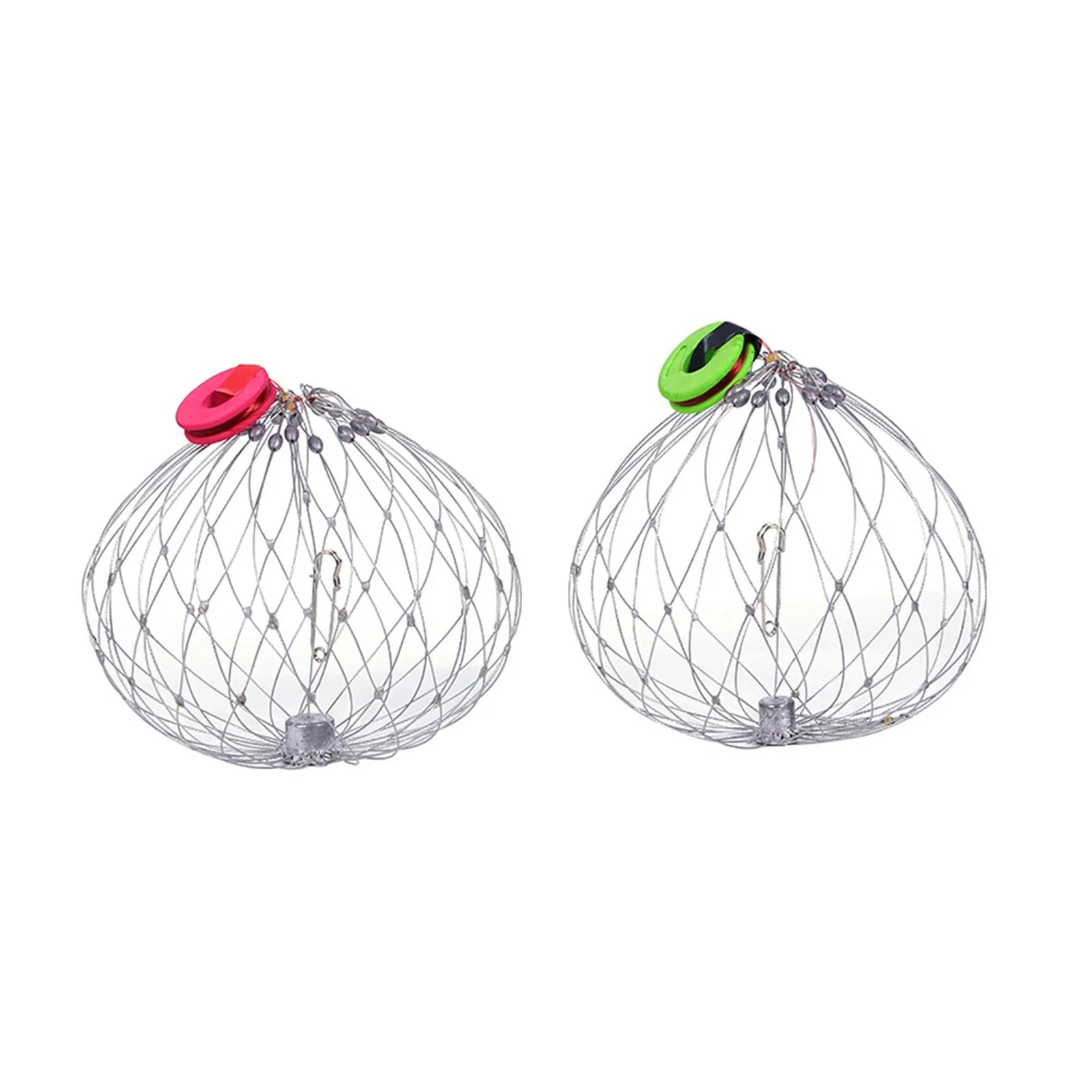 Durable Automatic Crab Trap - Steel Wire Fishing Net Gray / One Size