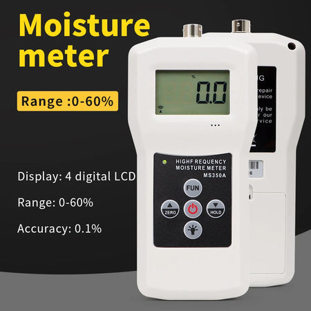 MS350 MS350A Moisture Tester &ndash; LCD Backlit Display