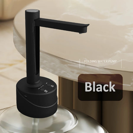 Raugee WT-910 Electric Water Gallon Pump &ndash; Foldable Black