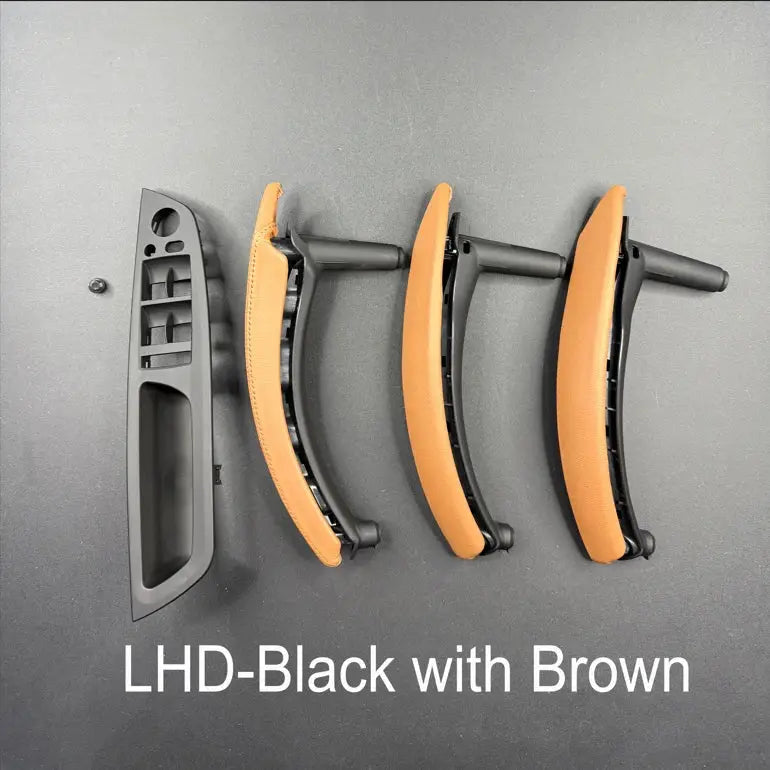 E70 E71 LHD RHD Upgraded Full Set Interior Door Handle with Leather Cover Assembly For BMW X5 X6 E70 E71 E72 2007-2014 by InterCyprus Trading Ltd
