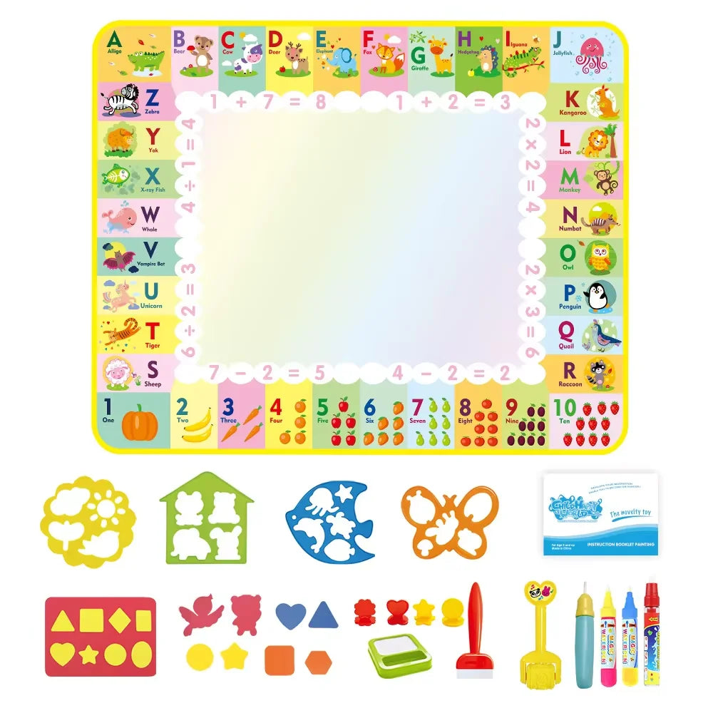 Coolplay Water Doodle Mat &ndash; Reusable Magic Pens for Creative Learning G 120x90cm