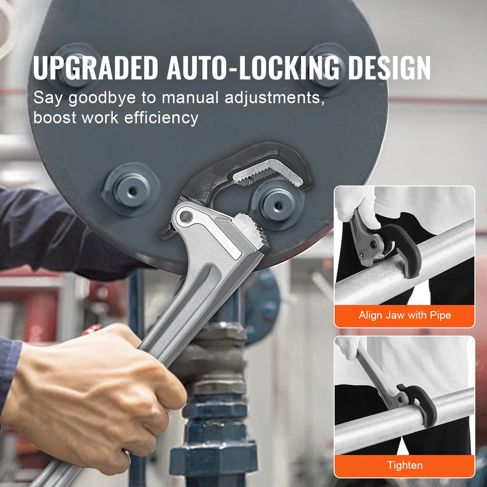SucceBuy TD0520 18 Inch Pipe Wrench &ndash; Automatic Jaw