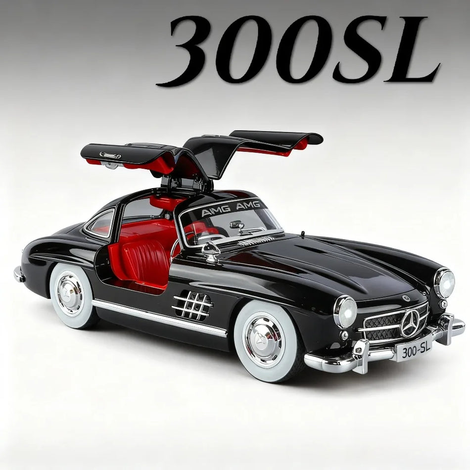 1:18 Diecast model avtomobila 300SL z zvokom in lučmi, vrata se odpirajo