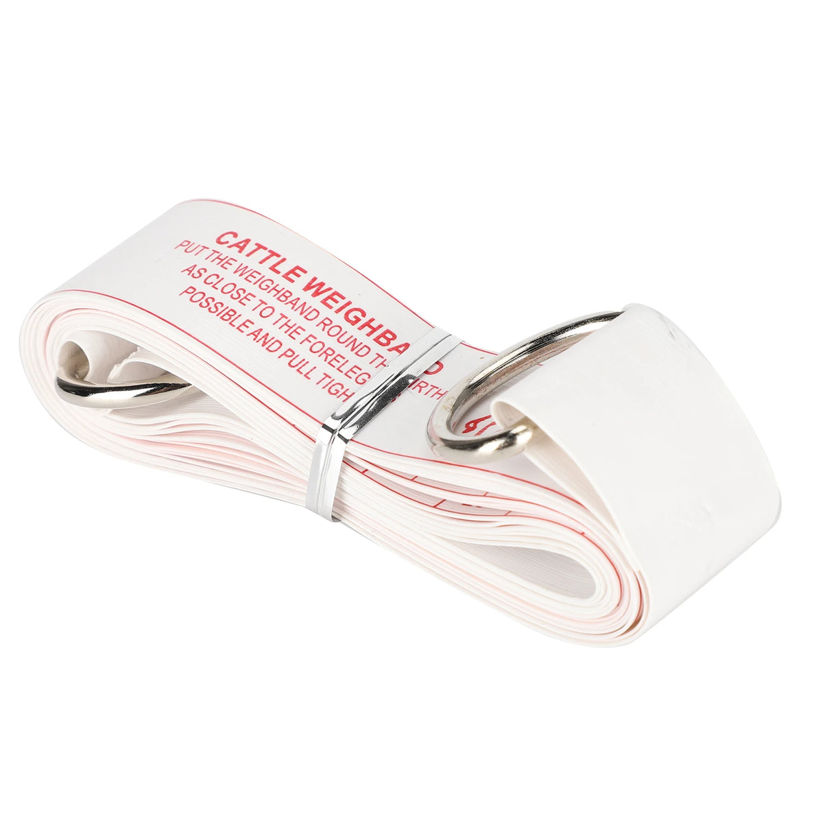 98.4in Cattle Tape Measure Ruler - Two Sided Size Chart