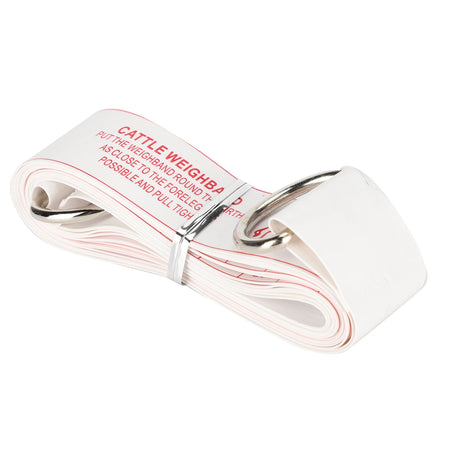 98.4in Cattle Tape Measure Ruler - Two Sided Size Chart