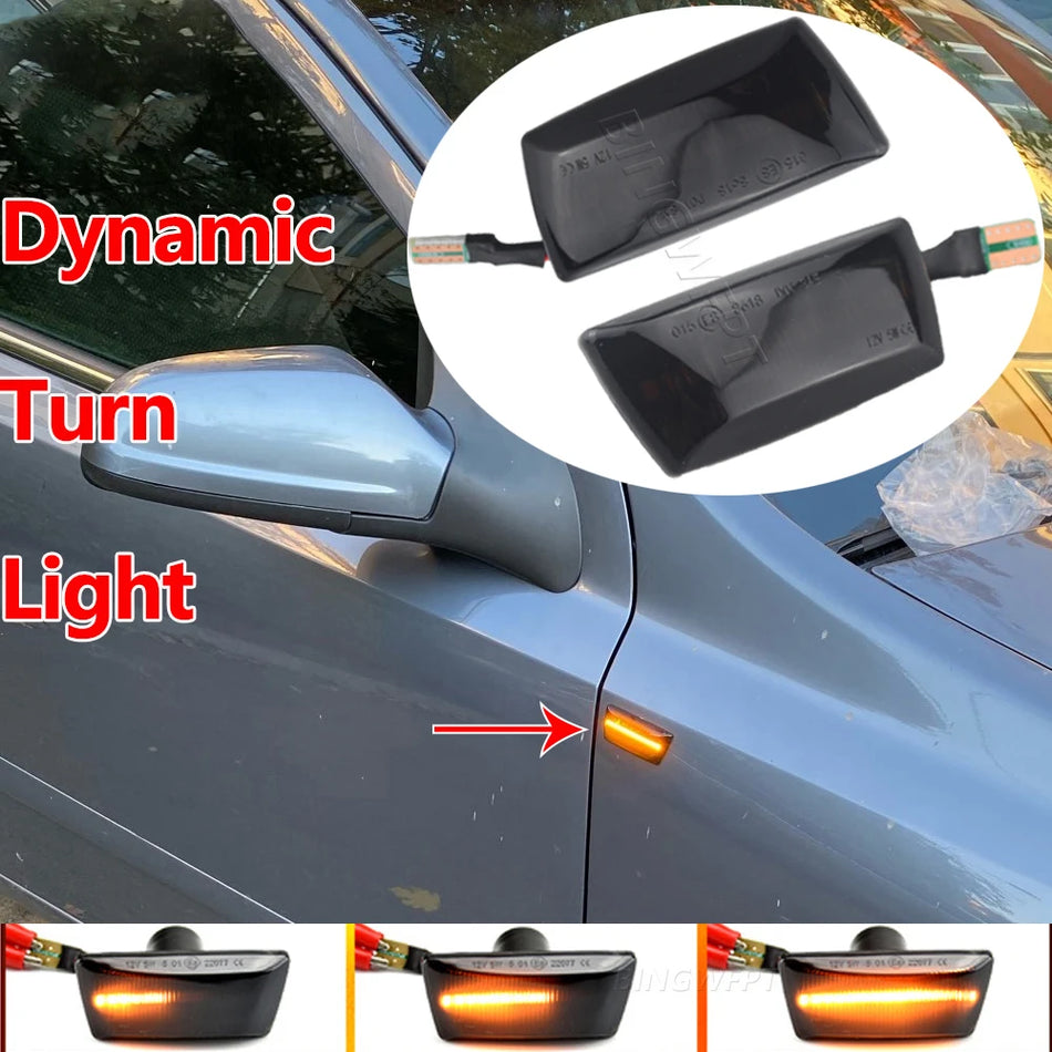 LED dinamiskā sānu marķējuma pagrieziena signāla gaisma Opel Insignia, Astra H, Zafira B