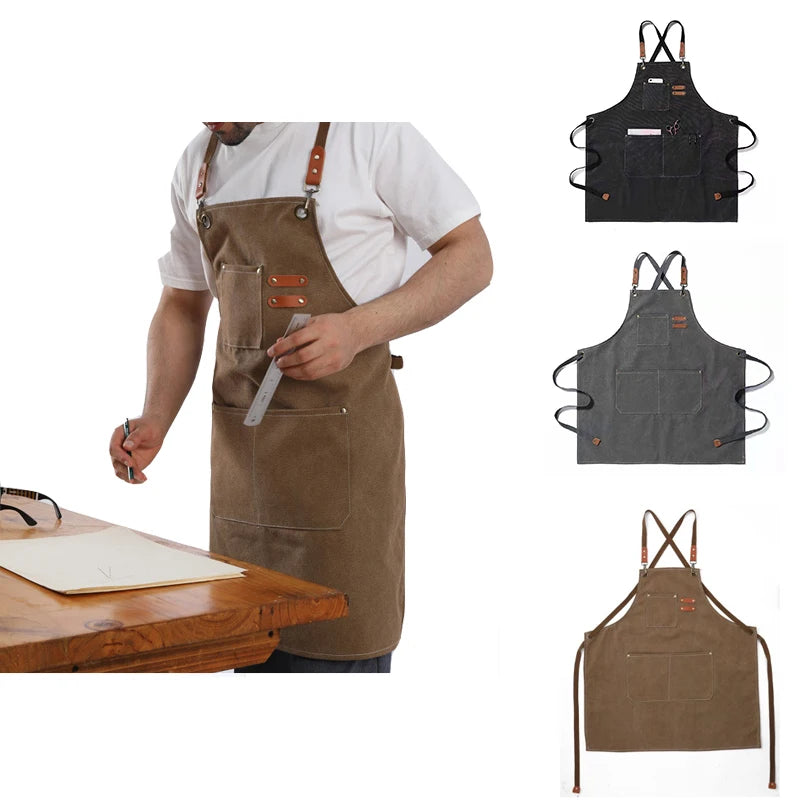 Kitchen Household Cooking Canvas Apron &ndash; Oil Proof