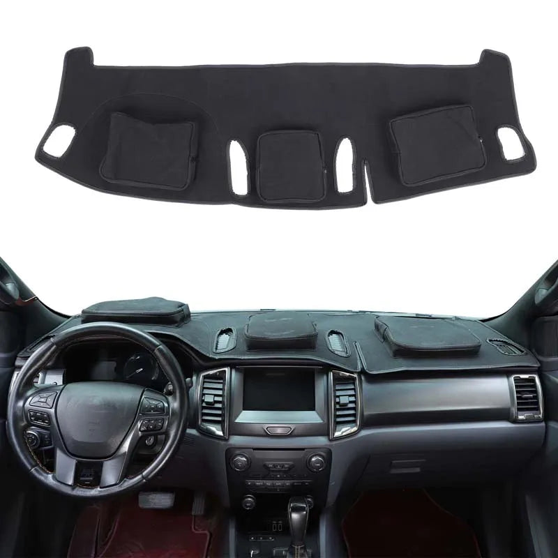 Črna Ford Ranger armaturna plošča zaščitna prevleka UV zaščita