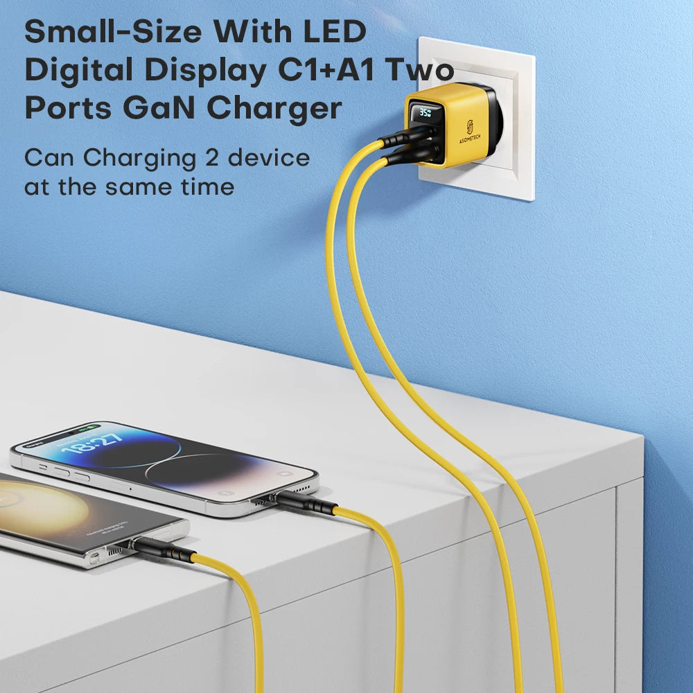 ASOMETECH USB C Charger 35W &ndash; Ultra-Fast Charging for iPhone and Samsung Devices