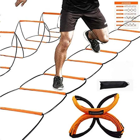 Dual-Purpose Agility Ladder for Speed and Coordination Training