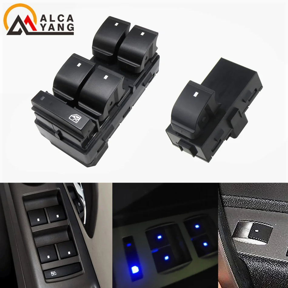 Interruptor de Controlo de Janela com Luz Azul para Chevrolet GMC Tahoe Sierra