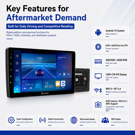 Android CarPlay Radio With 4G 64GB For VW Toyota Ford Golf by InterCyprus Trading Ltd