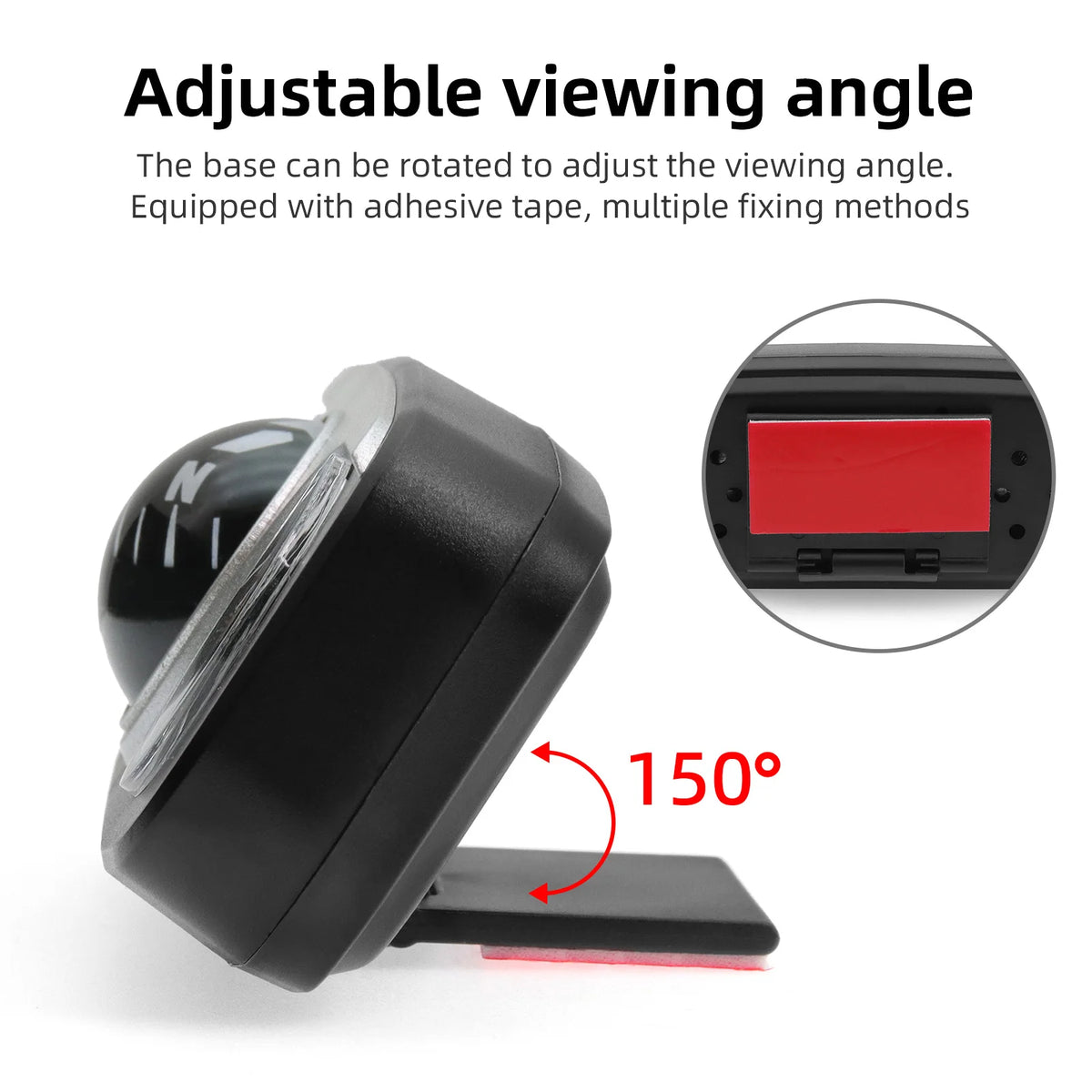 Car Compass 3 in 1 Ball &ndash; Digital Thermometer Hygrometer
