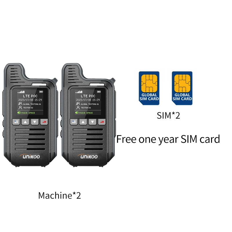 Unikoo PN325 Walkie Talkie &ndash; Unlimited Distance Global Communication 2PCS / EU Plug