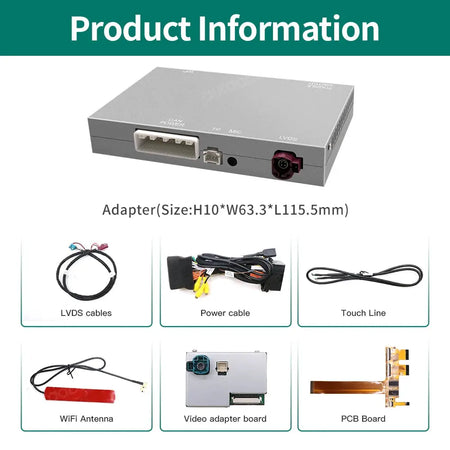 Wireless CarPlay Interface For Alfa Giulietta 2014-2021 Fiat 500X 2015-2017 Fiat 500L 2013-2014 With Mirror Link Android Auto by InterCyprus Trading Ltd