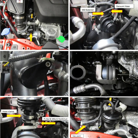 PIKBUK Turbo Blow Off Dump Valve For Suzuki Swift Sport 1.4 And Vitara 1.4 BoosterJet Bule Black Red Hose by InterCyprus Trading Ltd