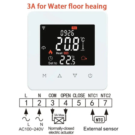 Tuya Smart Home Thermostat &ndash; WiFi Temperature Control Water Heating.White