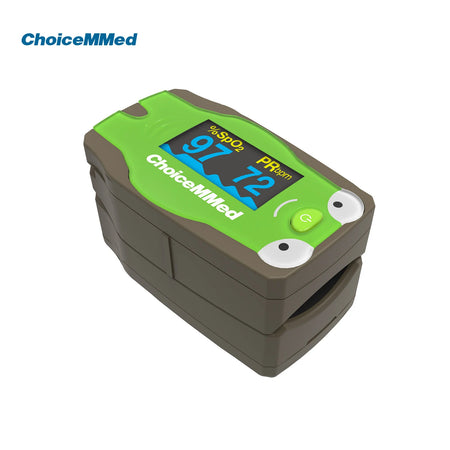 ChoiceMMed Children Finger Pulse Oximeter &ndash; OLED Display green