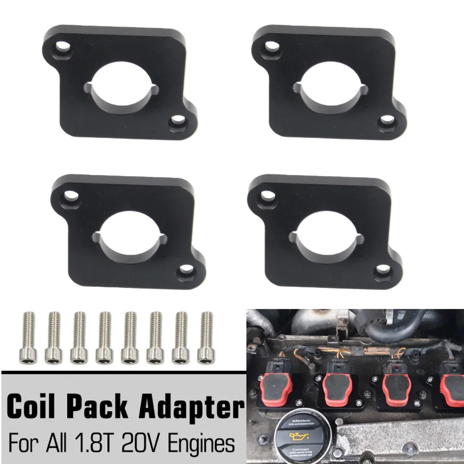 Coilpack Adapter Plates Billet Aluminum For Audi VW Golf A3