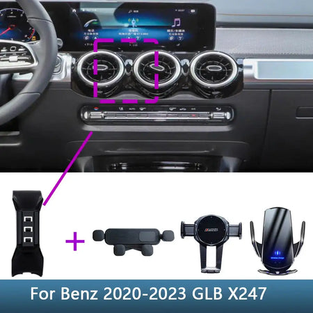 Mercedes GLB X247 Car Phone Holder Base Wireless Charging