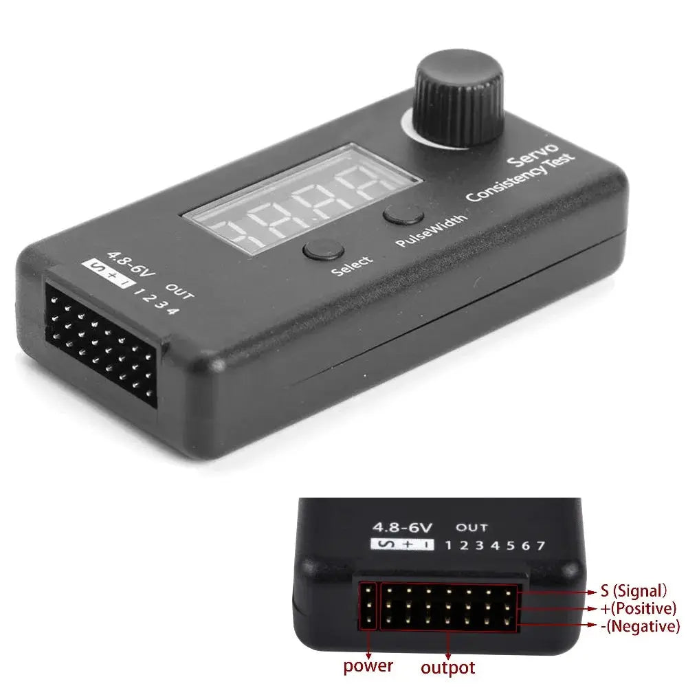 Digital Servo Tester / ESC Consistency Tester Steering Gear Measurement for FPV RC Helicopter Airplane Car Servo Tester Tool by InterCyprus Trading Ltd