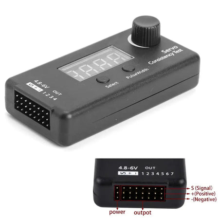 Digital Servo Tester / ESC Consistency Tester Steering Gear Measurement for FPV RC Helicopter Airplane Car Servo Tester Tool by InterCyprus Trading Ltd