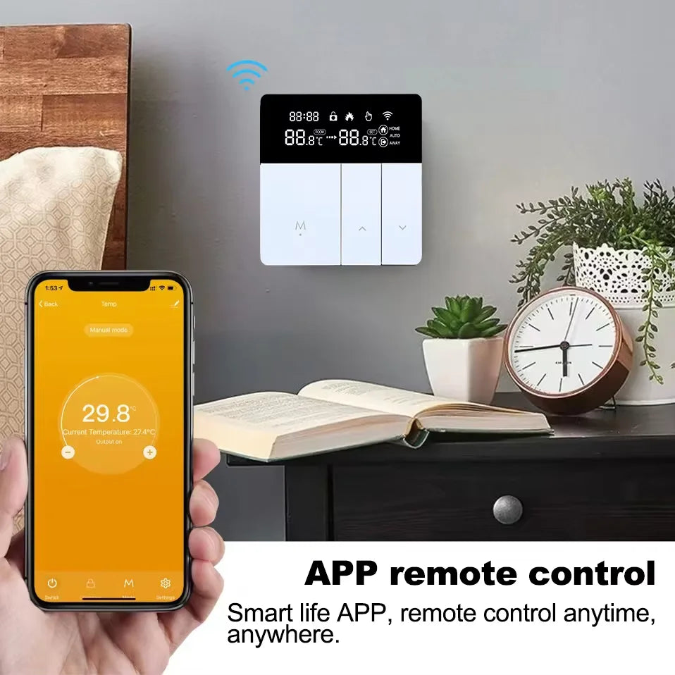 Smart Voice-Controlled Heating Thermostat with LCD Display