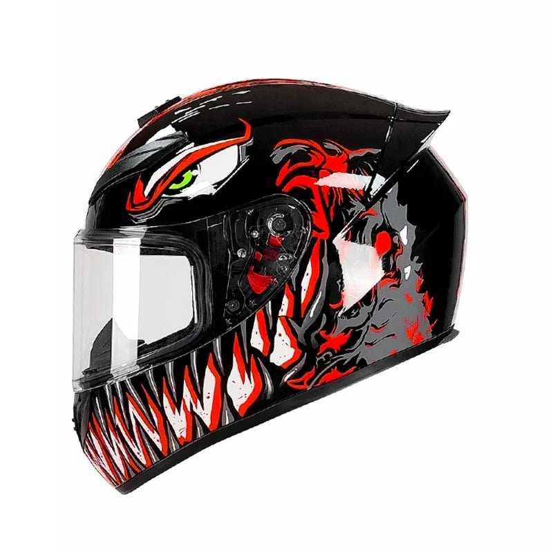 DOT Certified Venom Full Face Motorcycle Helmet for Ultimate Safety and Style