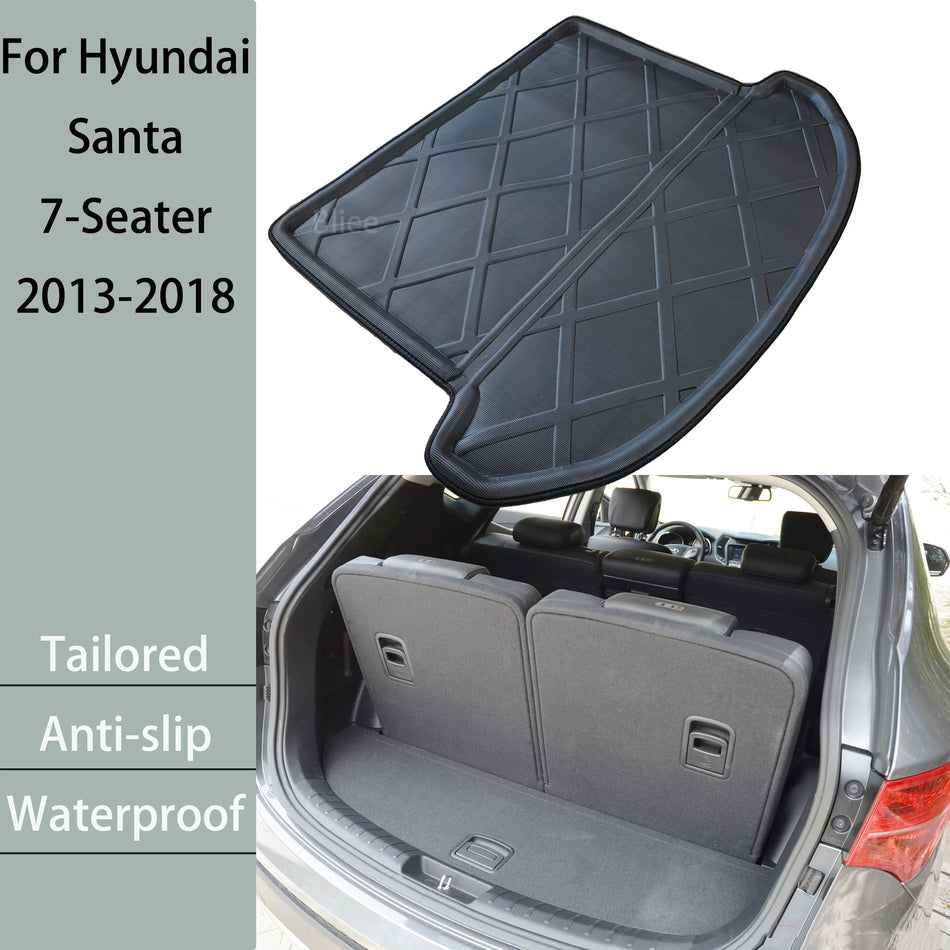 Hyundai Santa Fe 7-Zitter 2013 2018 Kofferbakmat Liner