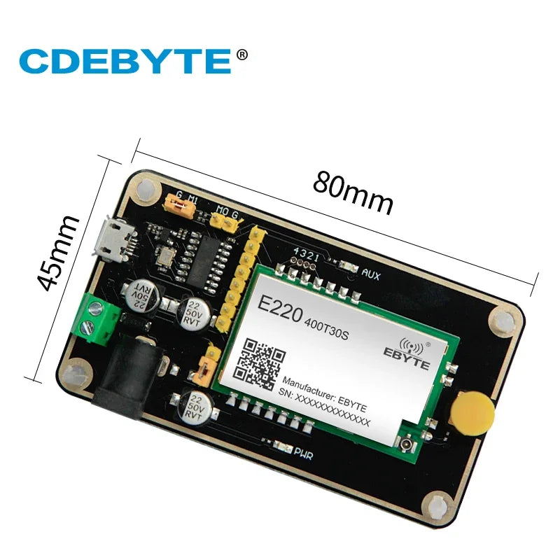 LLCC68 LoRa Test Board 433MHz 30dBm IoT Module Kit Pro