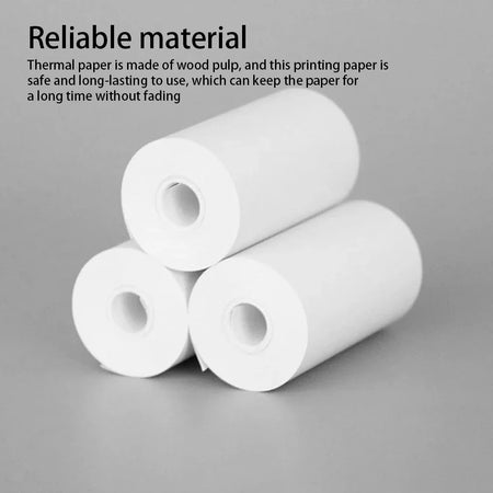 10 Rolls White Thermal Paper for Kids Cameras