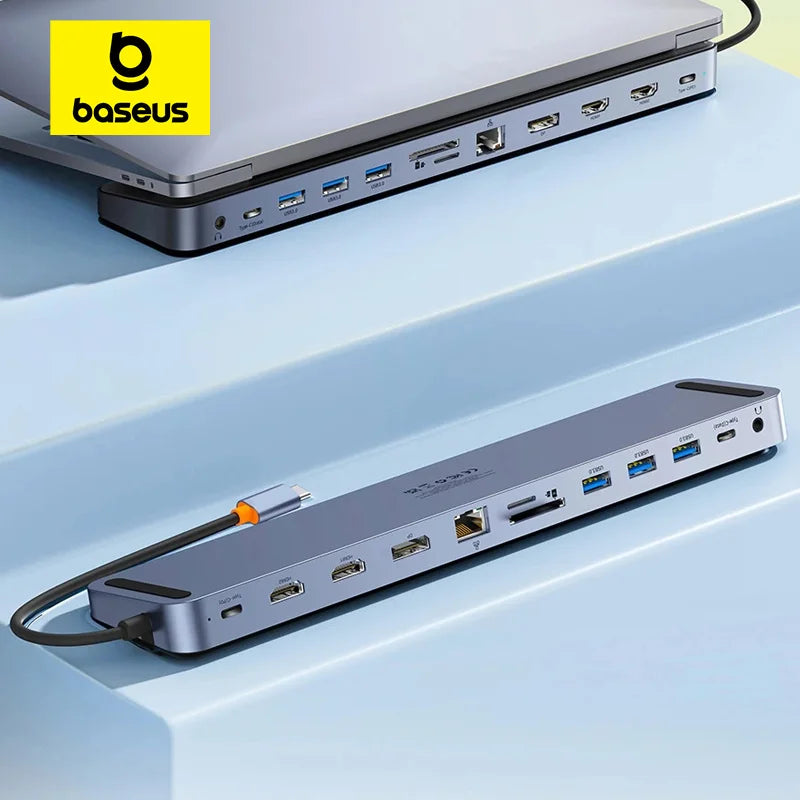 Baseus EliteJoy Gen2 USB C Hub - 4K 60Hz Dual HDMI Pro