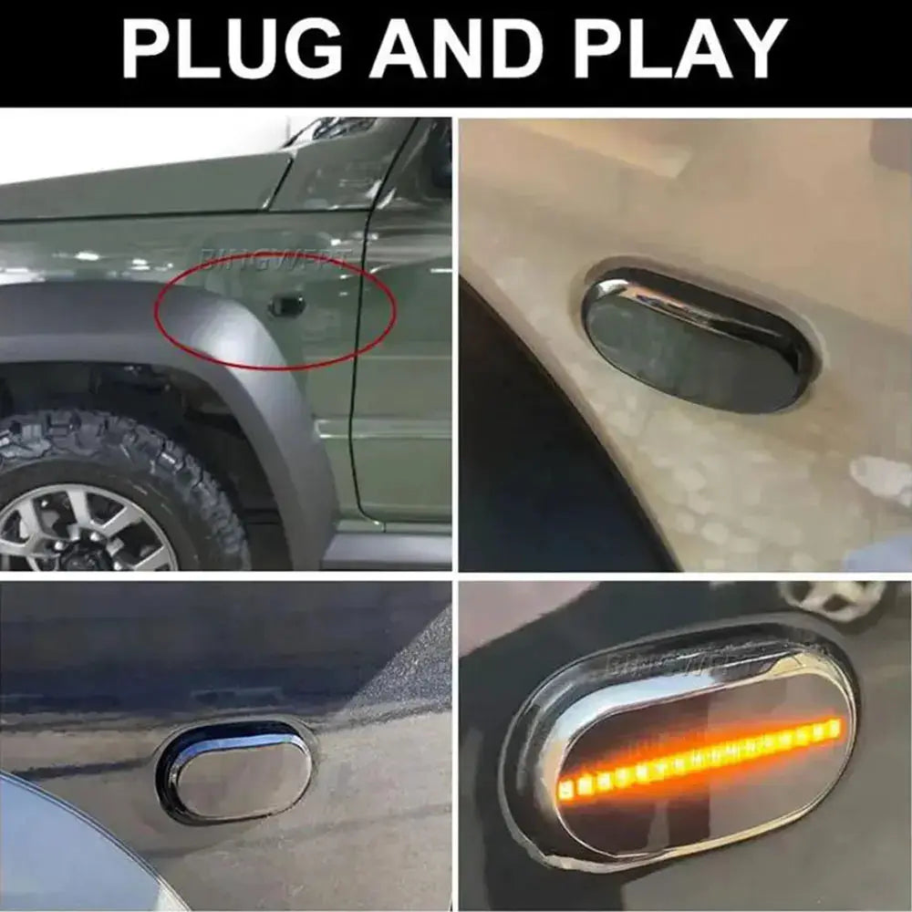 2PCS Led Side Marker Turn Signal Indicator Repeater Light For SUZUKI JIMNY JB64W JB74 JB23 JB64 1999-2019 by InterCyprus Trading Ltd