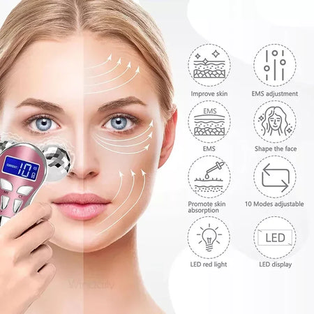4D Micro Current Facial Massager High Frequency - Slimming