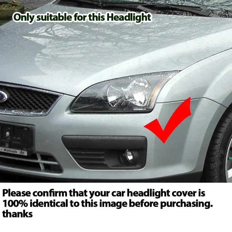 Headlight Lampshade Transparent Lens Left and Right Lampshade Protective Cover For Ford Focus MK2 C307 pre-facelift 2004-2007 by InterCyprus Trading Ltd