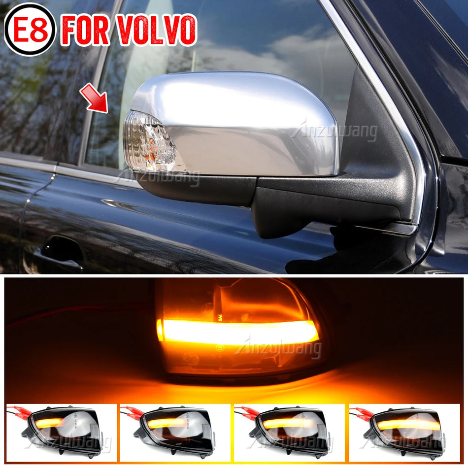 Luces de señal de giro dinámicas LED ahumadas para Volvo XC90 XC70 V70 2007-2014