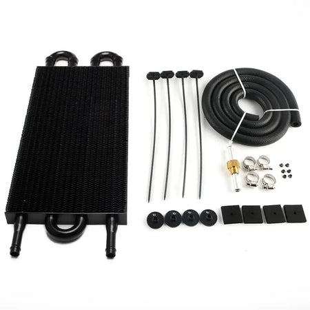 2 Row 4 Row 6 Row 8 Row 10Row 16Row Universal Remote Transmission Oil Cooler Auto-Manual Radiator Converter Aluminum Kit by InterCyprus Trading Ltd