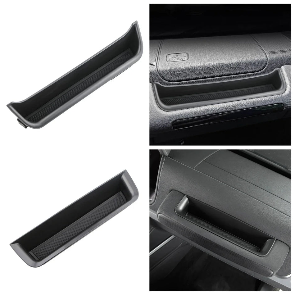 Seat Storage Box for Mercedes G Class W463 ABS Tray Organizer Black Compatible with Mercedes