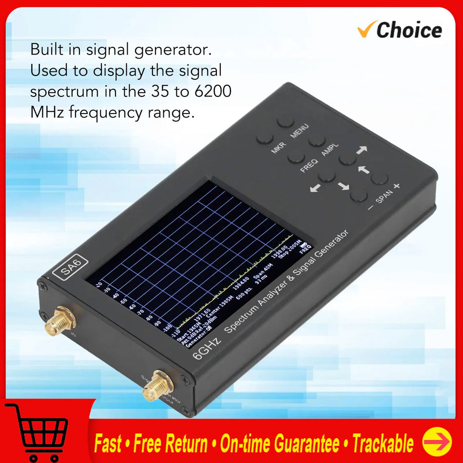SA6 Generator &ndash; 3.2in Color Touchscreen Spectrum Analyzer