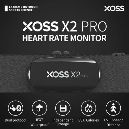 XOSS X2 Pro &ndash; Waterproof Bluetooth Heart Rate Monitor