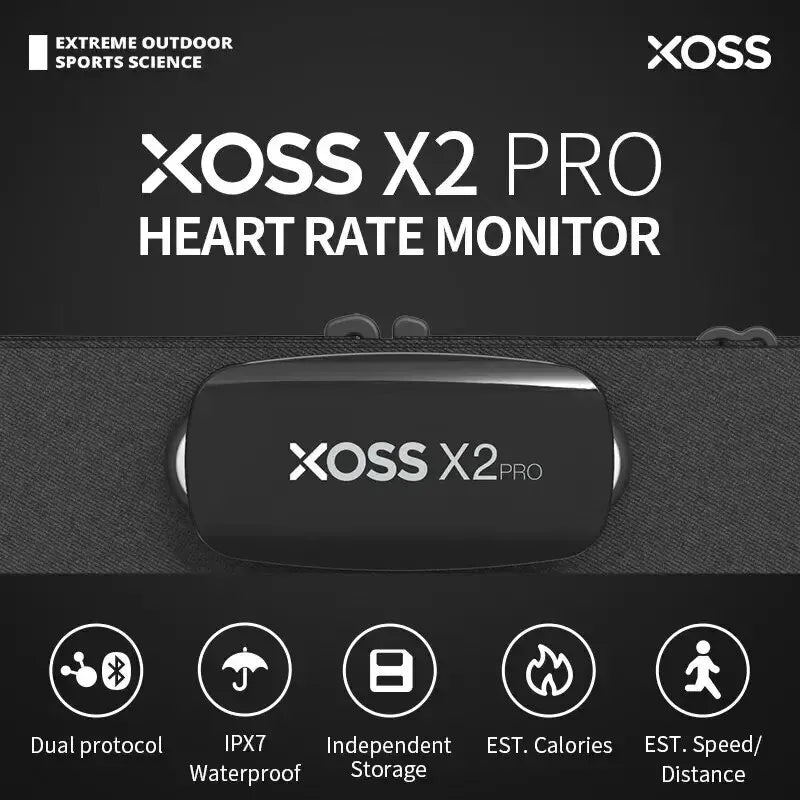 XOSS X2 Pro &ndash; Waterproof Bluetooth Heart Rate Monitor