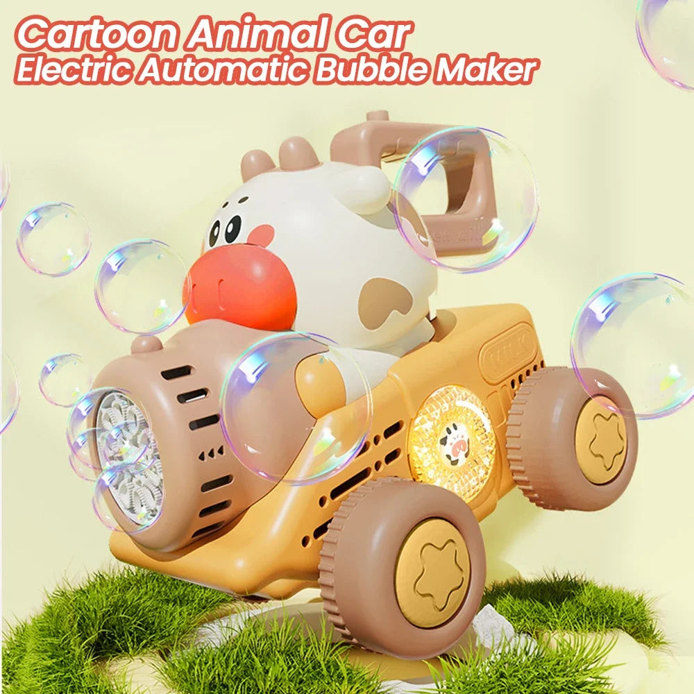Trolley Bubble Machine Gun Cart &ndash; Outdoor Party Fun For Kids