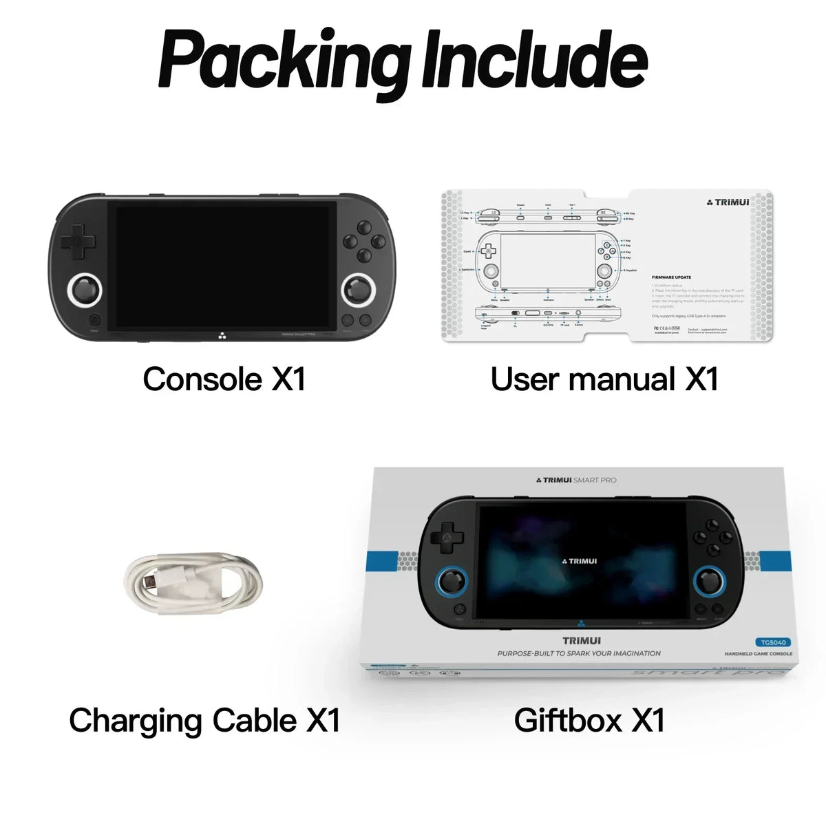 Trimui Smart Pro Handheld Game Console &ndash; 4.95 Inch IPS